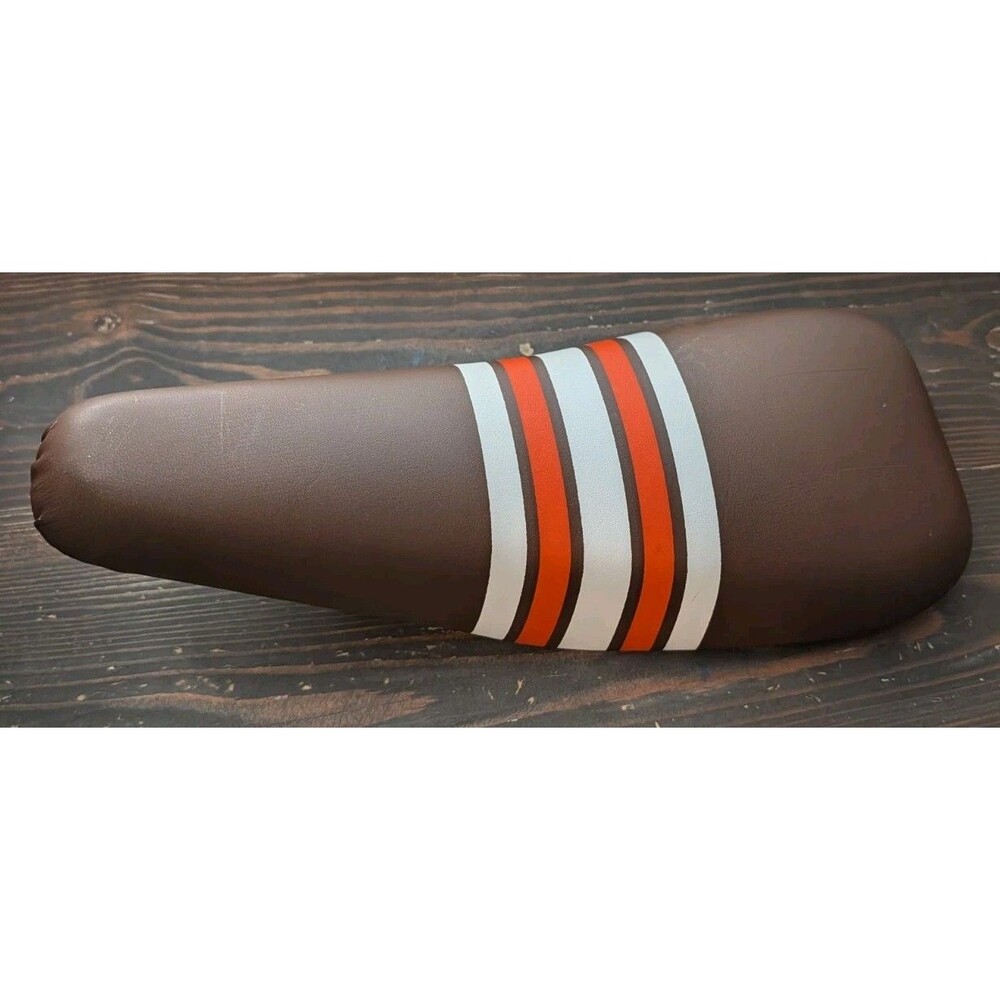 Vintage 1970s Troxel Brown White & Orange Banana Bike Seat
